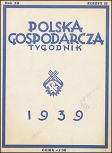 Polska Gospodarcza 1939 nr 12