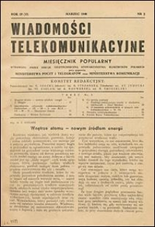 Wiadomości Telekomunikacyjne 1946 nr 3