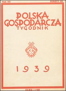 Polska Gospodarcza 1939 nr 20