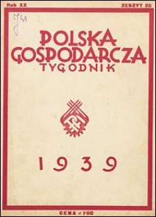 Polska Gospodarcza 1939 nr 25