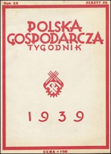 Polska Gospodarcza 1939 nr 29