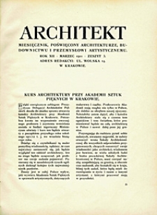 Architekt 1911 z. 3