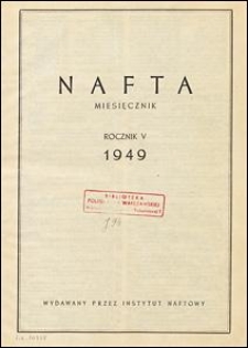 Nafta 1949 Spis rzeczy