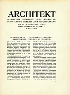 Architekt 1911 z. 9