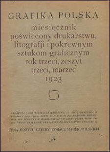 Grafika Polska 1923 nr 3