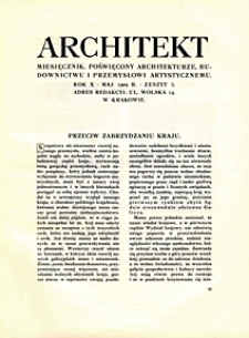 Architekt 1909 nr 5