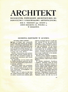 Architekt 1909 nr 9
