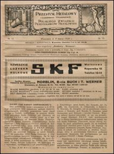 Przemysł Metalowy 1924 nr 10