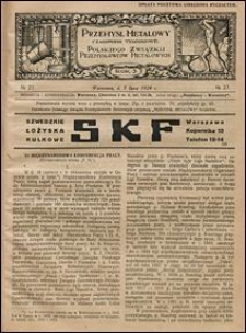 Przemysł Metalowy 1924 nr 27