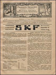Przemysł Metalowy 1925 nr 20