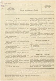 Oleje maszynowe Velol BN-72/0535-31