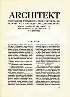 Architekt 1908 z. 11