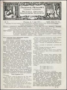 Przemysł Metalowy 1931 nr 19