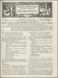 Przemysł Metalowy 1931 nr 21