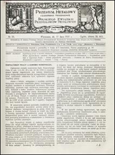 Przemysł Metalowy 1931 nr 28