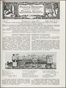 Przemysł Metalowy 1932 nr 10