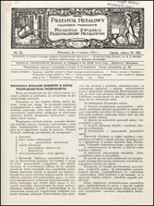 Przemysł Metalowy 1933 nr 22