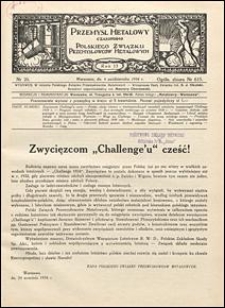 Przemysł Metalowy 1934 nr 20