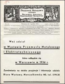 Przemysł Metalowy 1935 nr 25