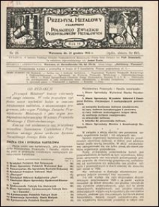Przemysł Metalowy 1935 nr 26
