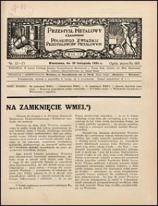 Przemysł Metalowy 1936 nr 22/23