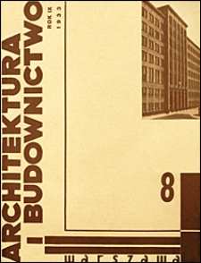 Architektura i Budownictwo 1933 nr 8