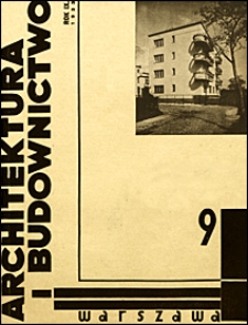 Architektura i Budownictwo 1933 nr 9