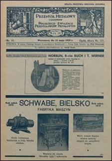 Przemysł Metalowy 1939 nr 10