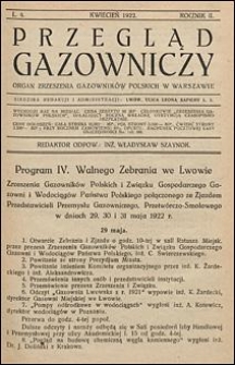 Przegląd Gazowniczy 1922 nr 4