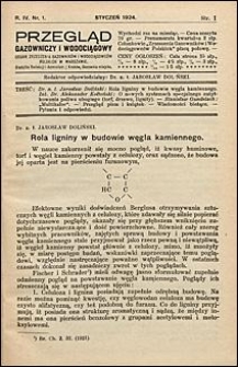 Przegląd Gazowniczy i Wodociągowy 1924 nr 1