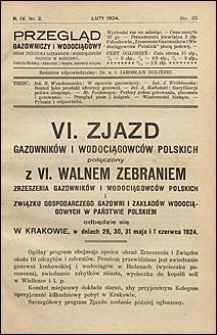 Przegląd Gazowniczy i Wodociągowy 1924 nr 2