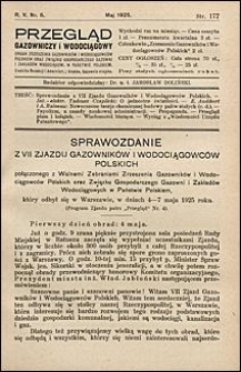 Przegląd Gazowniczy i Wodociągowy 1925 nr 5