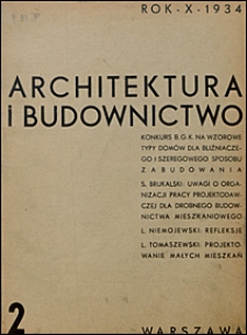 Architektura i Budownictwo 1934 nr 2