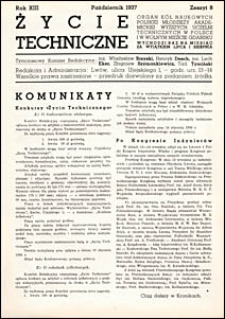 Życie Techniczne 1937 nr 8