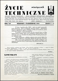 Życie Techniczne 1938 nr 7-8