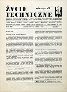 Życie Techniczne 1938 nr 9-10