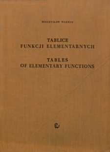 Tabllice funkcji elementarnych