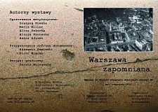 Warszawa zapomniana. Folder