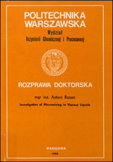 Investigation of micromixing in viscous liquids