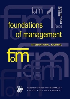 Foundations of Management 2009 nr 1