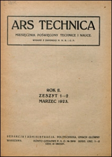 Ars Technica 1923 nr 1-2