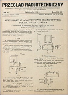 Przegląd Radjotechniczny 1934 nr 19-20
