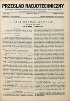 Przegląd Radjotechniczny 1935 nr 11-12