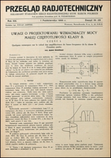 Przegląd Radjotechniczny 1935 nr 19-20