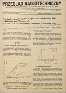 Przegląd Radjotechniczny 1936 nr 7-8