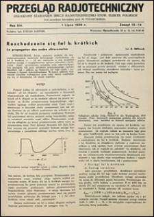 Przegląd Radjotechniczny 1936 nr 13-14