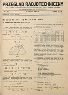 Przegląd Radjotechniczny 1936 nr 15-16