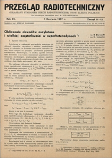 Przegląd Radjotechniczny 1937 nr 11-12