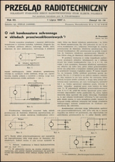 Przegląd Radjotechniczny 1937 nr 13-14