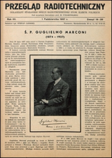 Przegląd Radjotechniczny 1937 nr 19-20